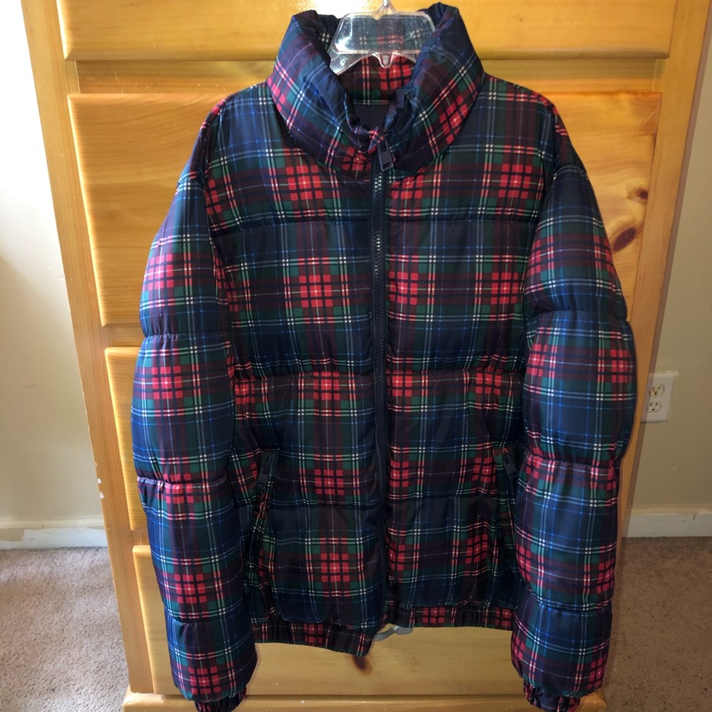 Plaid Puffer Jacket
